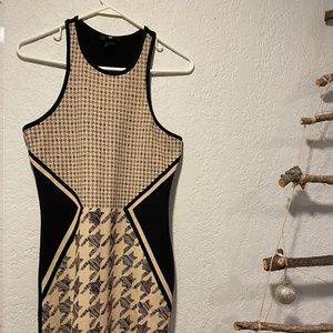 Ha& M black midi dress